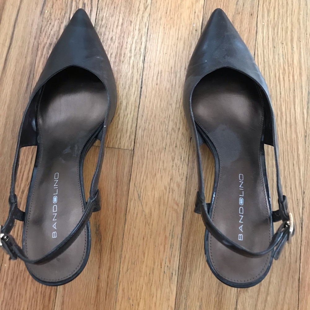 Bandolino dark brown sling backs
